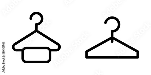 Clothes Hanger Outline Coloring Page Line Art Drawing