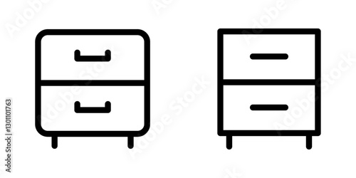 Drawer Outline Coloring Page Line Art Drawing