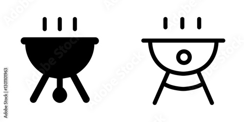 Grill Vector Icon Set – Cooking, Outdoor & BBQ Essentials