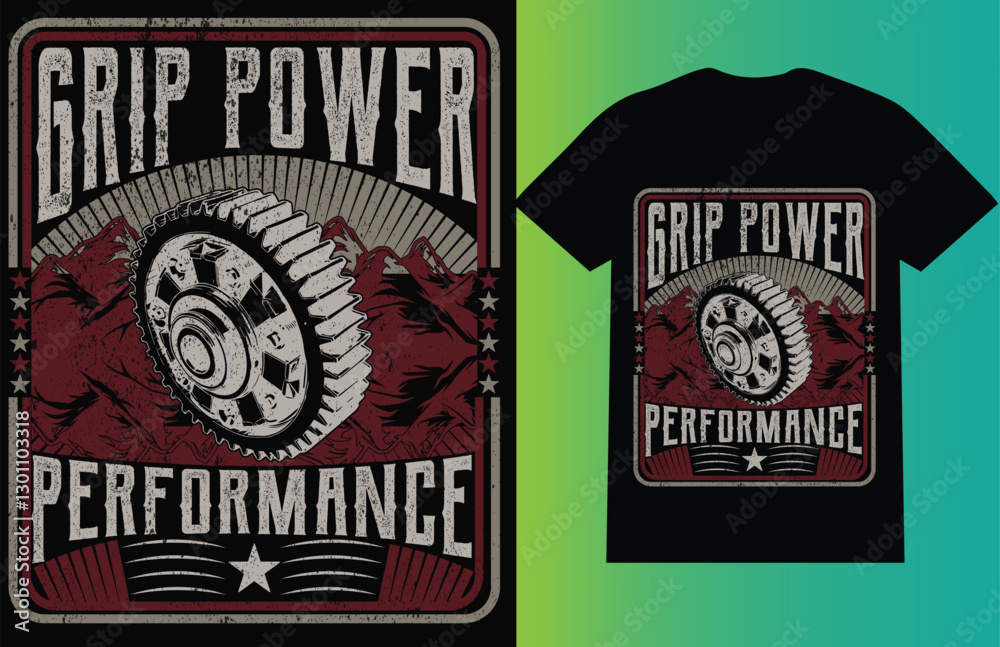 Obraz premium Custom Retro T-Shirt design