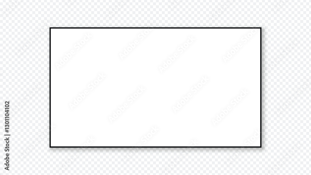Clean rectangular white frame with subtle shadow effect on transparent backdrop for versatile graphic applications, presentations, and digital content creation. Clean rectangular white frame with subtle shadow effect on transparent backdrop for versatile graphic applications, presentations, and digital content creation.