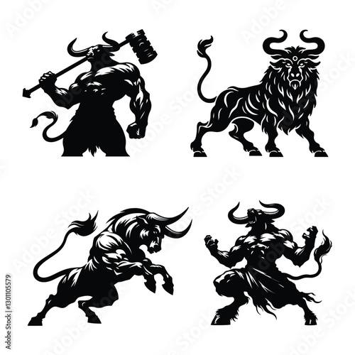 Mythical Minotaur & Ferocious Bulls – Symbols of Strength and Power