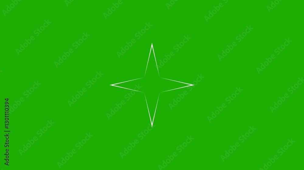 Twinkling star shape animation sparkles in doodle style. 4k animation, white cartoon, white blinking shining stars on transparent green screen background. Twinkling star shape animation sparkles in doodle style. 4k animation, white cartoon, white blinking shining stars on transparent green screen background.