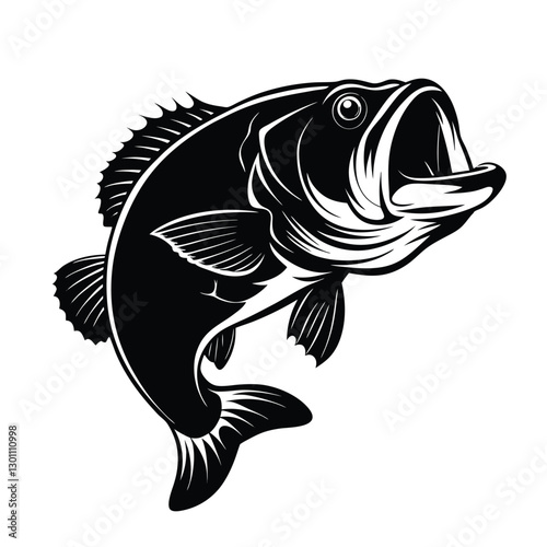 vector illustration of a fish