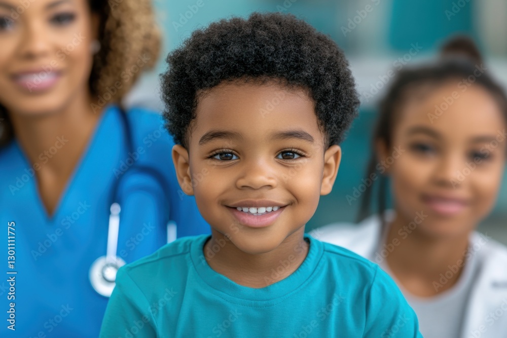 Experience the warmth of compassionate care with this image showcasing a Pediatrician reassuring parents while skillfully caring for their precious child Witness the gentle interaction, fostering Experience the warmth of compassionate care with this image showcasing a Pediatrician reassuring parents while skillfully caring for their precious child Witness the gentle interaction, fostering