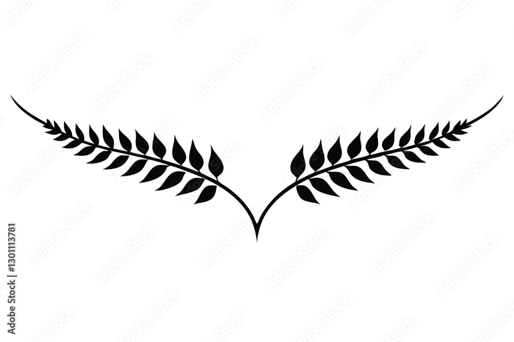 black and white feather black and white feather