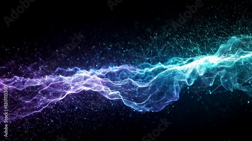 Video background for high-tech processes, neural networks, artificial intelligence, blockchain technologies, cybersecurity, big data analysis. Moving background.  4K resolution, high quality