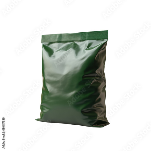 High-quality green plastic bag contains organic fertilizer, ideal for enhancing soil health and promoting plant growth in gardens