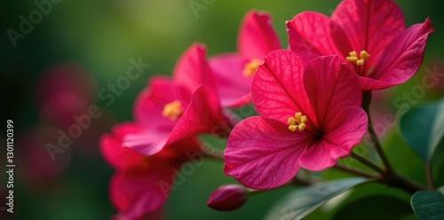 Pisonia Bougainvillea glabra Ti plant in garden, garden, flowers, plant