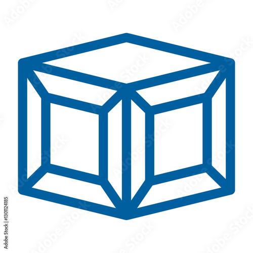 icon a reinforced shipping crate representing cargo security  packaging, and freight logistics.
