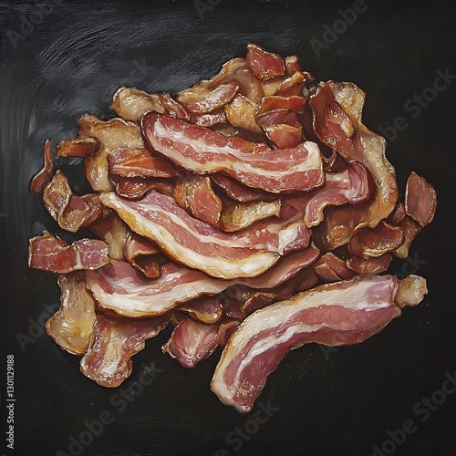 Obraz na płótnie full bacons testy food