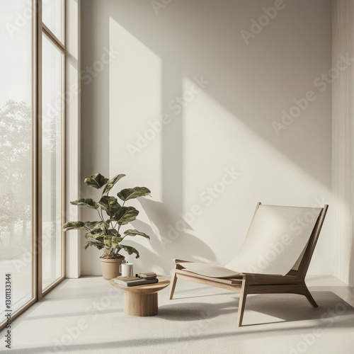 Minimalist Sunlit Living Space