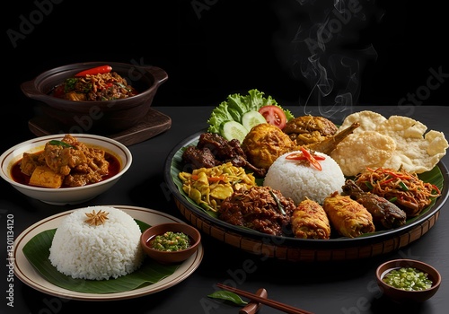 Indonesian Nasi Campur: A Culinary Delight photo