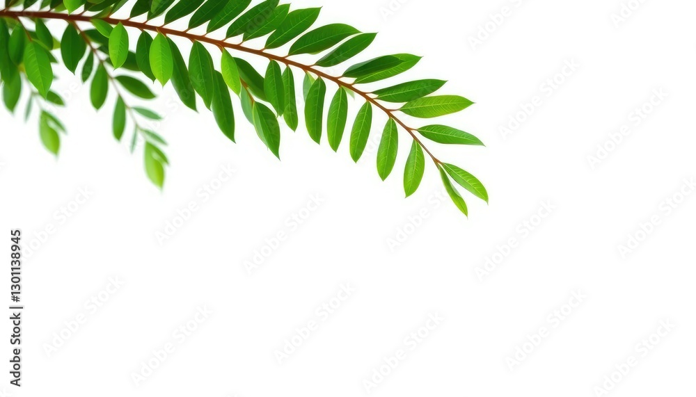 Single vibrant green plant, isolated on pure white backdrop, greenery, nature Single vibrant green plant, isolated on pure white backdrop, greenery, nature