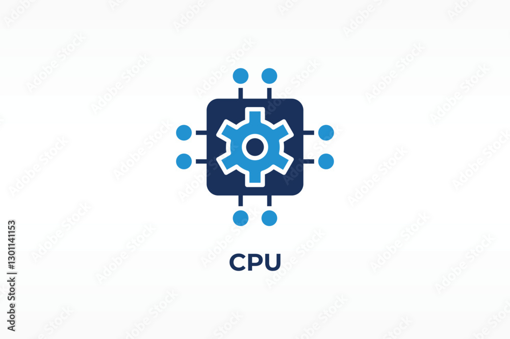 cpu vector, icon or logo sign isolated symbol illustration cpu vector, icon or logo sign isolated symbol illustration