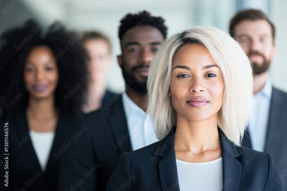 minimalistic portrait of diverse group of sales or marketing professionals blurred background minimalistic portrait of diverse group of sales or marketing professionals blurred background