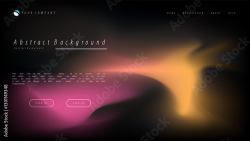 Mesh gradient abstract background for your landing page design. Minimal background for website designs