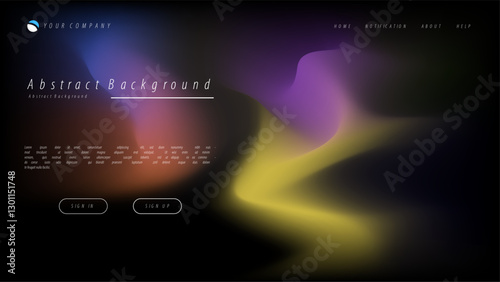Mesh gradient abstract background for your landing page design. Minimal background for website designs