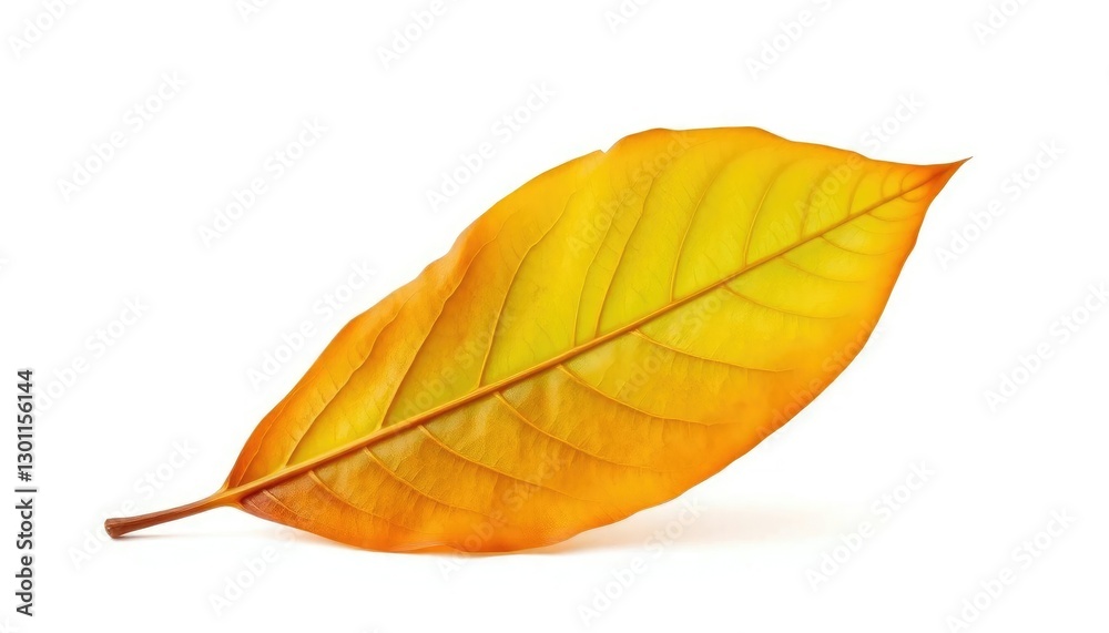 Single, wilted leaf isolated on pure white backdrop, studio shot, autumn Single, wilted leaf isolated on pure white backdrop, studio shot, autumn