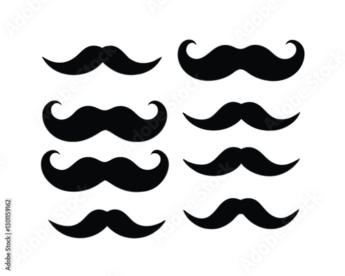 set of mustaches