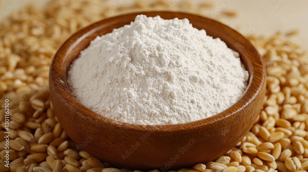 High Quality White Wheat Flour in Wooden Bowl Natural Grains Baking Ingredient Food Photography Close Up Shot diet meal life farm lunch brown still High Quality White Wheat Flour in Wooden Bowl Natural Grains Baking Ingredient Food Photography Close Up Shot diet meal life farm lunch brown still