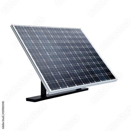 solar panels on white background