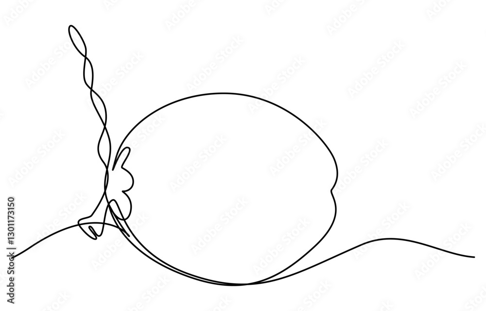 Continuous one single minimal line drawing coconut, Single continuous line drawing whole and sliced healthy organic coconut for orchard logo identity. Fresh fruitage concept for fruit garden icon. Continuous one single minimal line drawing coconut, Single continuous line drawing whole and sliced healthy organic coconut for orchard logo identity. Fresh fruitage concept for fruit garden icon.