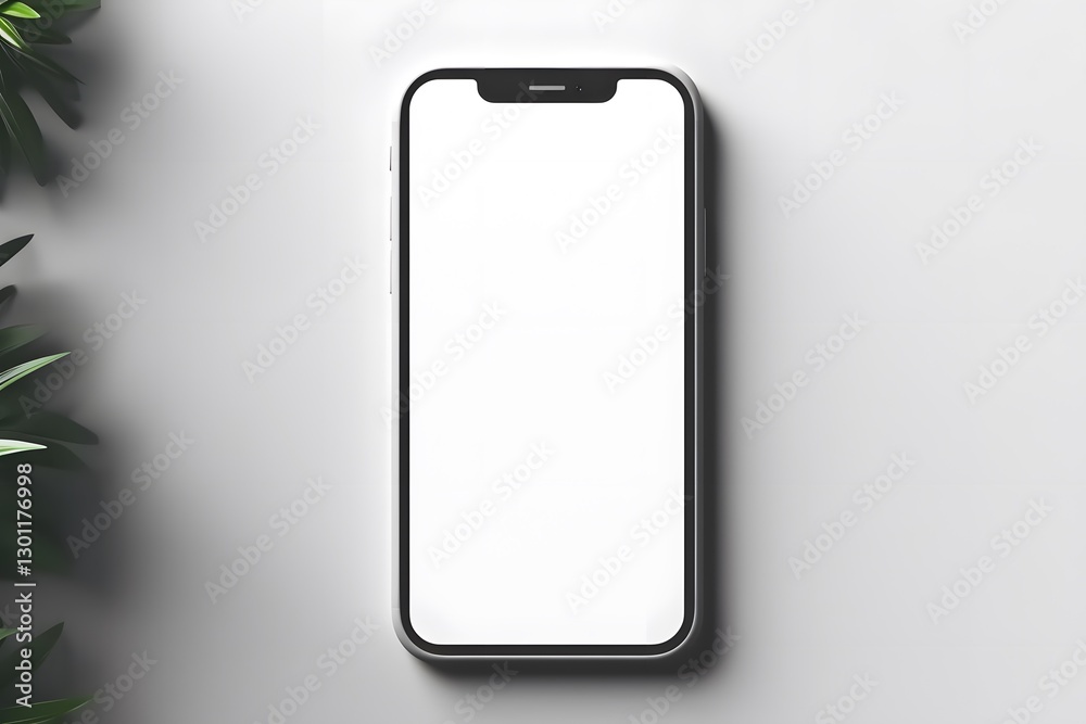 Smart phone with blank screen. blank Mobile screen mock up Smart phone with blank screen. blank Mobile screen mock up