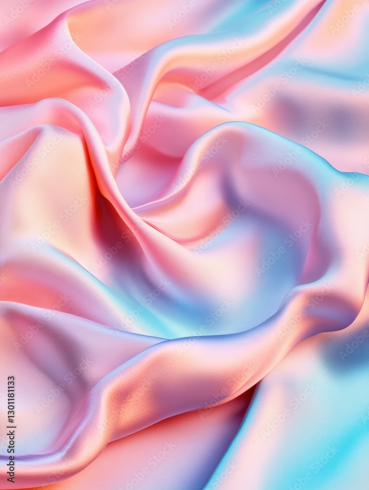 Obraz premium Elegant Pink Silk Satin Fabric Texture for Graphic Designs