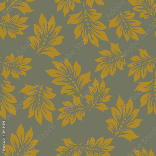 Elegance pink floral stems seamless pattern on a grey background. Vector hand drawn. Artistic, abstract flowers and tiny leaves, buds bells printing. Template for designs, fabric, fashion, textile
