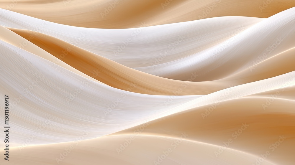 Obraz premium Aerial golden wheat fields softly blurred into a muted neutral landscape, forming a natural minimalist aesthetic