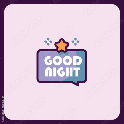 Good Night Sleep Tight Starry Night Sky Dreamland Icon