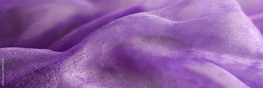 An alluring image showcasing soft, translucent purple fabric that evokes a dreamlike atmosphere. An alluring image showcasing soft, translucent purple fabric that evokes a dreamlike atmosphere.