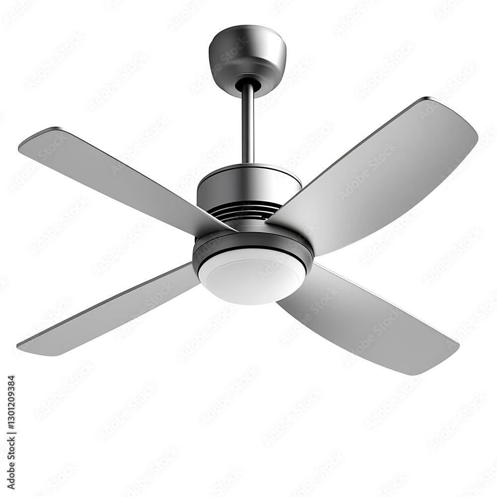 Modern ceiling fan asset in-house furniture item white background minimalist design concept Modern ceiling fan asset in-house furniture item white background minimalist design concept