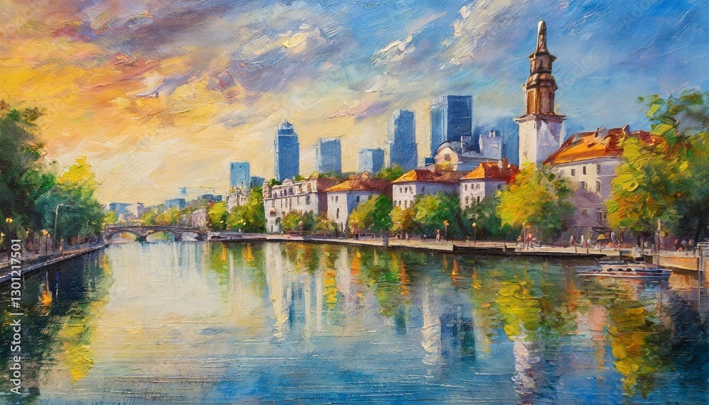 Naklejka premium panorama of moscow russia