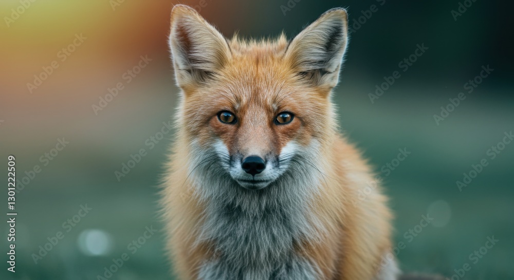 Fototapeta premium Curious Red Fox Posing for Camera