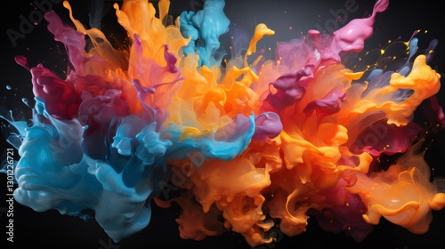 Wallpaper Mural Splash color wallpaper Torontodigital.ca