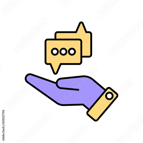 Icon a advice, isolated against a clean background.