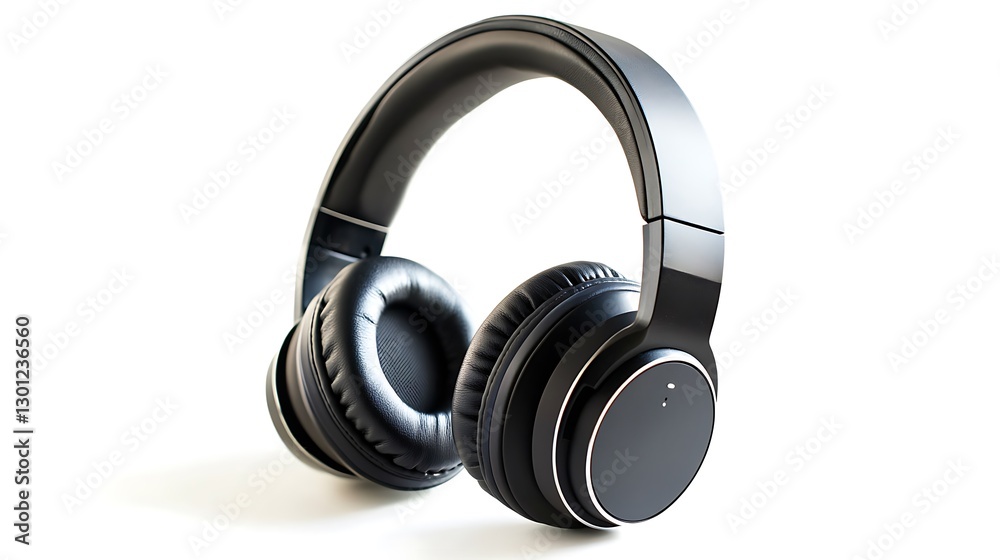 Modern wireless headphones asset in house furniture on white background stylish design minimalist environment Modern wireless headphones asset in house furniture on white background stylish design minimalist environment
