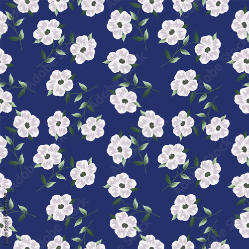 Elegance pink floral stems seamless pattern on a grey background. Vector hand drawn. Artistic, abstract flowers and tiny leaves, buds bells printing. Template for designs, fabric, fashion, textile
