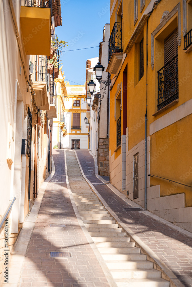 Fototapeta premium Village Polop beautiful mountain villages in the province of Alicante, Spain