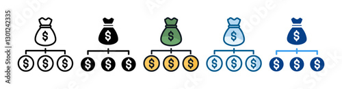 Derivatives  Icon Set Multiple Style Collection