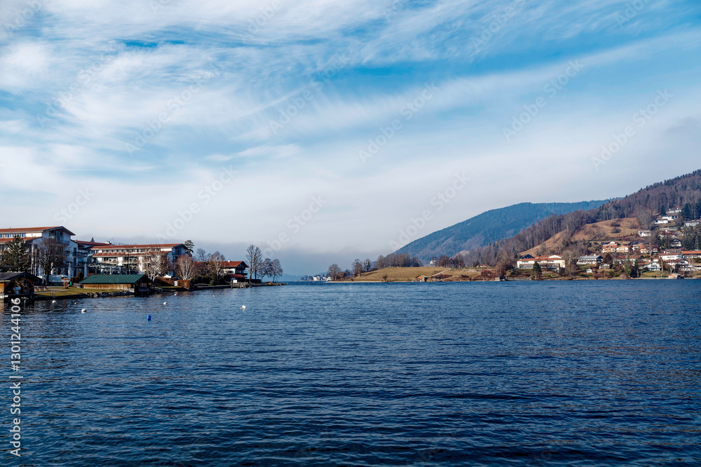 Beautiful Tegernsee lake in Upper Bavaria with a view of 'Kleiner Paraplui -Tegernsee', the beach and the Leeberg district facing the Rottach Bay
Beautiful Tegernsee lake in Upper Bavaria with a view of 'Kleiner Paraplui -Tegernsee', the beach and the Leeberg district facing the Rottach Bay