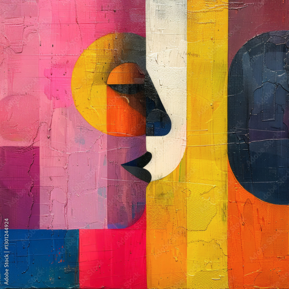 Naklejka premium graffiti on a brick wall