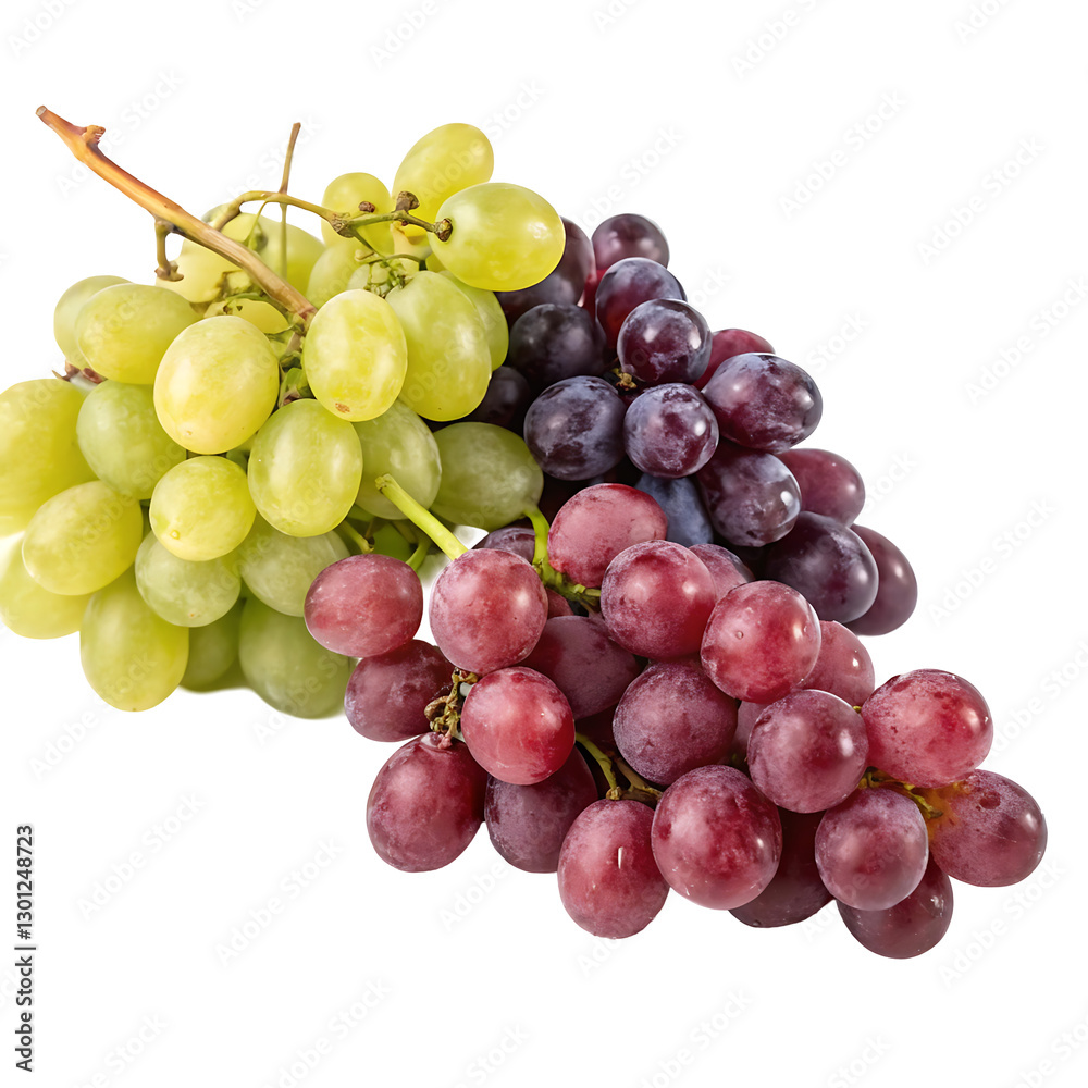 Fototapeta premium bunch of grapes isolated on white background