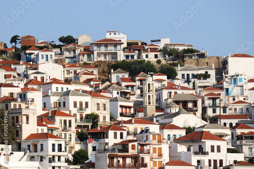 Fotografía view of the Skopelos island in Greece