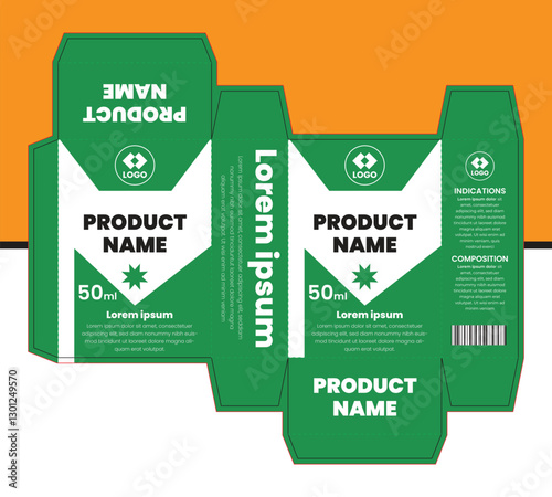 A Clean and Elegant box Packaging template design
