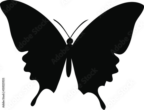 butterfly silhouette vector design
