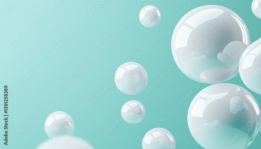 Blurred floating glowing specks in soft mint and white, softly diffused into a tranquil and airy background Blurred floating glowing specks in soft mint and white, softly diffused into a tranquil and airy background