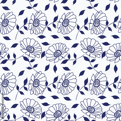Elegance pink floral stems seamless pattern on a grey background. Vector hand drawn. Artistic, abstract flowers and tiny leaves, buds bells printing. Template for designs, fabric, fashion, textile
